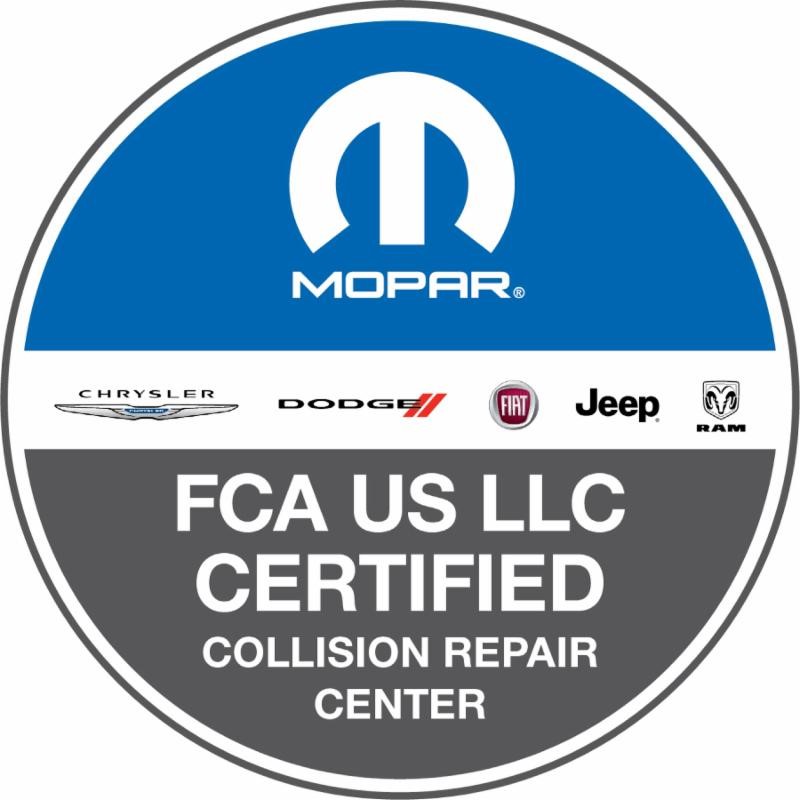 Certified Collision Center - FCA Certified Logo