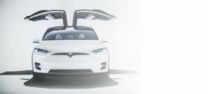Certified Collision Center - Tesla SUV with doors up