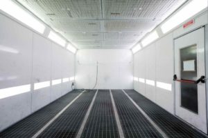 Collision Repair Services - Inside Paint Booth