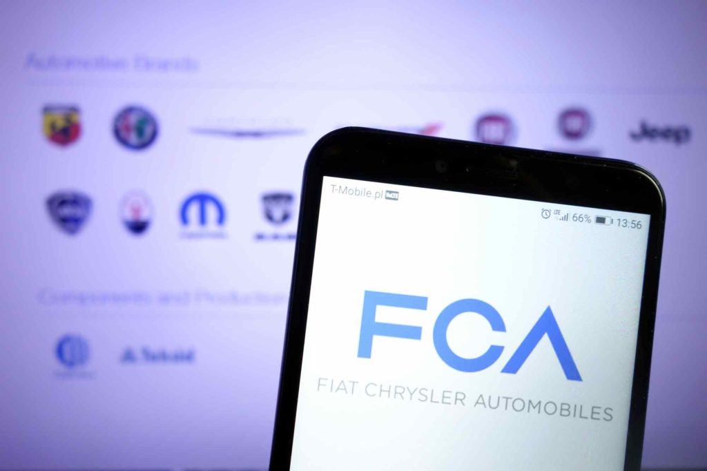 FCA Certified Collision Repair Center - FCA Logo on phone